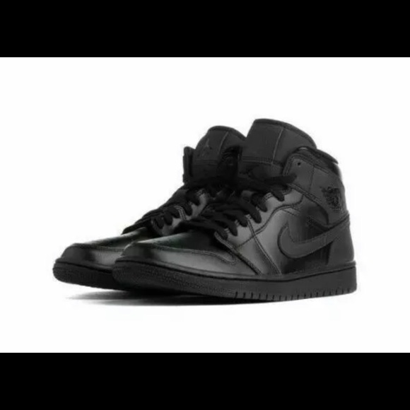 Nike Air Jordan 1 Mid GS 'Deep Black' 554725-090 Youth Size 6.5Y Women's Size 8 - Picture 10 of 10